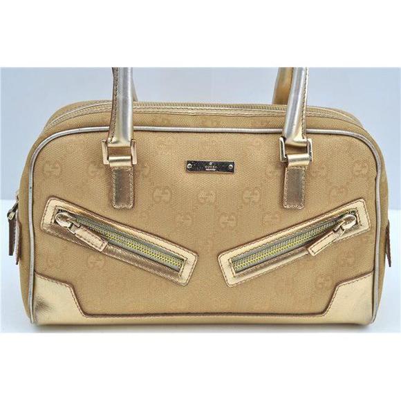 Auth Gucci Vintage Hand Bag Purse Gg #78361G23B - Picture 12 of 15